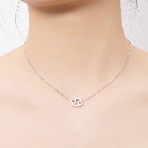 16k gold plated zodiac cancer sign necklace - Picture 2 of 5